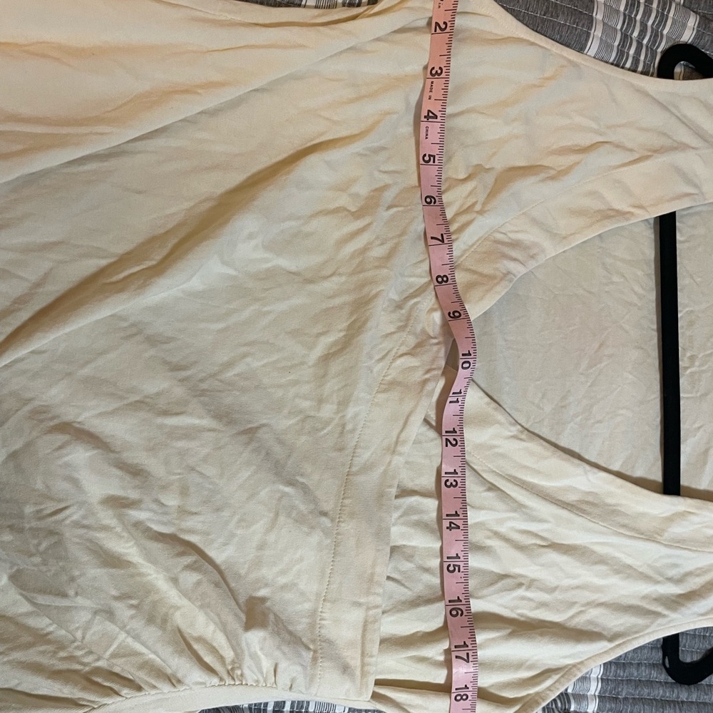 Soft Surroundings Elegant Cream Sleeveless Top Large - Picture 5 of 6
